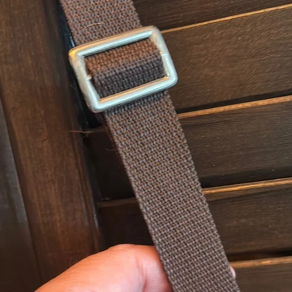 Brown and Yellow Crossbody Bag with Paisley Print - Picture 5 of 10